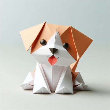 Origami dog