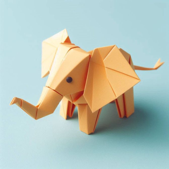 origami elephant